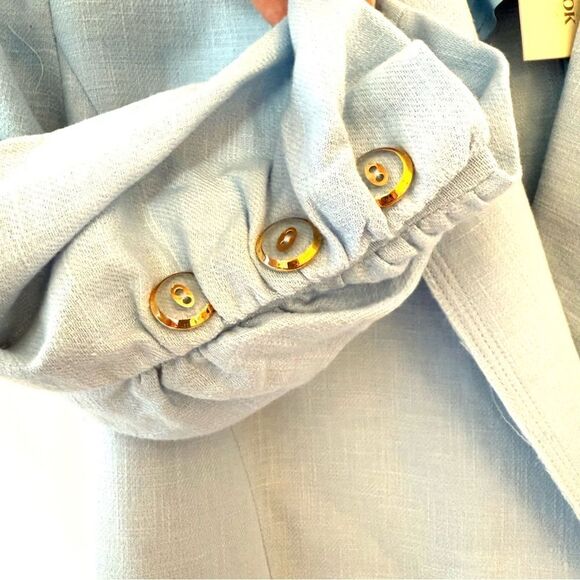 Ramy Brook Gianni Double Breasted Blazer Jacket in Blue Size 12 NWT - Picture 8 of 15